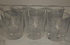 6 x Dimple Dartington Crystal