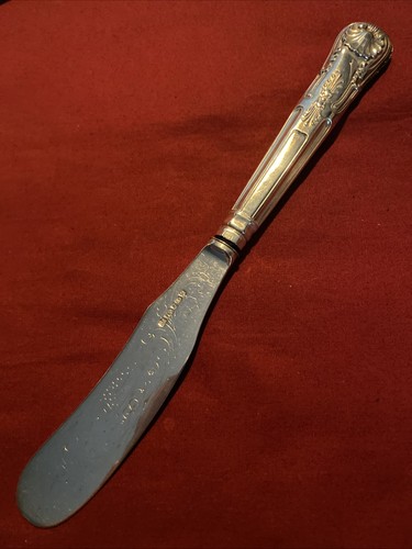 Antique silver plated butter - silver,