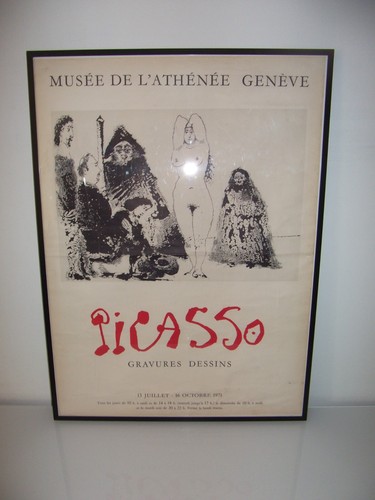 Old poster pablo picasso - old,