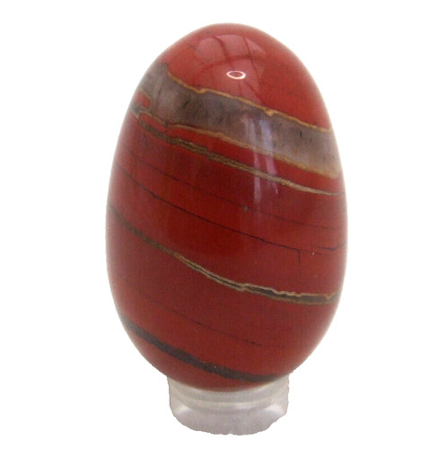 Red jasper quartz egg - red,