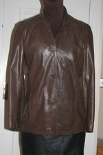 WOMENS BROWN Lambskin REAL
