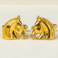 Hermes cufflinks horse head - cufflinks,