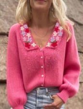 Women's Hot Pink Knit Cardigan