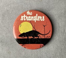 Vintage Stranglers Tin pin badge Punk Rock New Wave Music Band Rattus Norvegicus