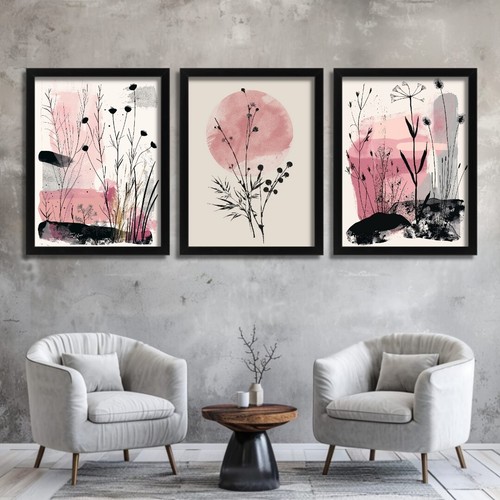 Abstract botanical wall - wall, art