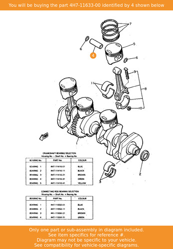Yamaha pin piston - pin,,