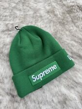 Supreme Box Logo Beanie Hat | Green | One size | 100% Authentic Signature BOGO
