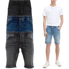 TOM TAILOR Mens Shorts Regular Fit Stretch Knee Length Summer Denim Half Pants