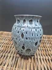 Vintage Studio Pottery Drip Glaze Vase The Potters Wheel Hand Crafted