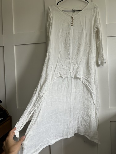 White lagenlook long - lagenlook, sleeve