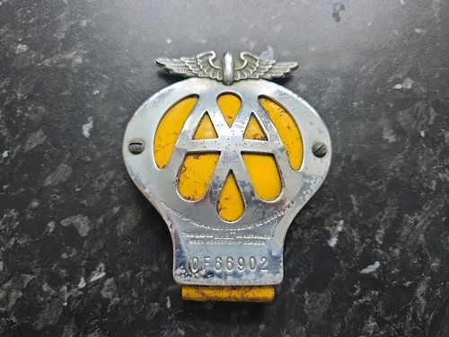 Vintage car badge - aa,