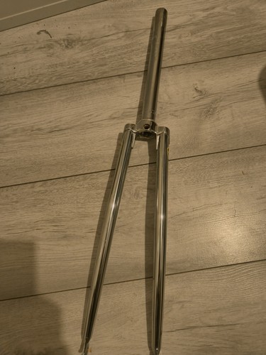 Chromed tange steel fork - chromed,