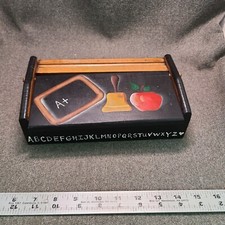 VTG Wooden School Desk Teacher