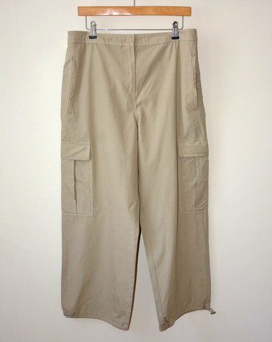 Beige high rise cargo - beige,