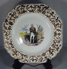 LORD NELSON RARE COMMEMORATIVE  COLLECTORS  GOLD PLATE 8.5" LORD NELSON POTTERY