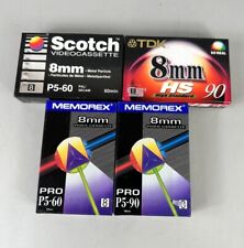 4 x 8mm Camcorder Video Cassette Tapes - New & Sealed