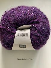 Job Lot of 5  50g Balls  - Rico Creative Reflections 4 Ply  with 46% Virgin Wool
