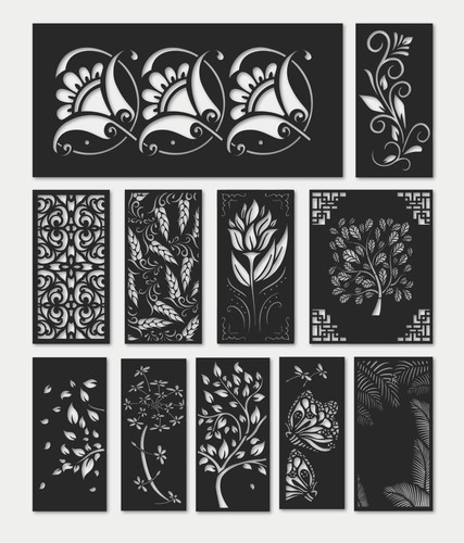 Cnc laser cut floral - 11,