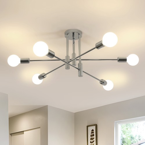 Silver vintage ceiling light - silver,
