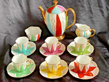 SHELLEY "HARLEQUIN" COFFEE SET