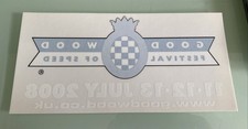 GOODWOOD Festival of Speed - Interior Window Sticker 2008 - Unused 21.5 x 10.5cm