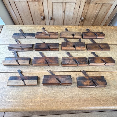 Wooden moulding plane - moulding, x15
