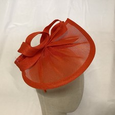 Orange Fascinator with