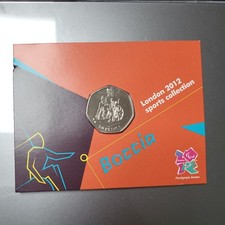  2011 50p Boccia Carded