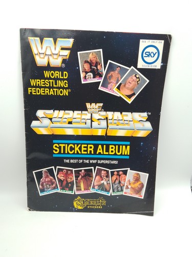 Wwf superstars merlin sticker - superstars,