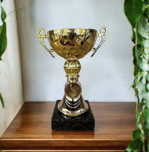 Gold handled bowl cup - gold, trophy