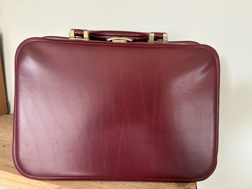 Vintage 1960s burgundy vanity - vintage,