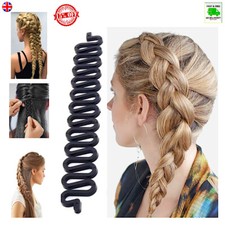 HAIR FRENCH PLAIT BRAID TOOL Braiding Maker Stick Band Twist Roll Styling Spiral