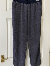 Women’s H&M Conscious Collection Trousers Blue And Red Pattern Size 12