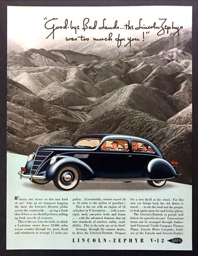 1937 lincoln zephyr coupe - 1937,