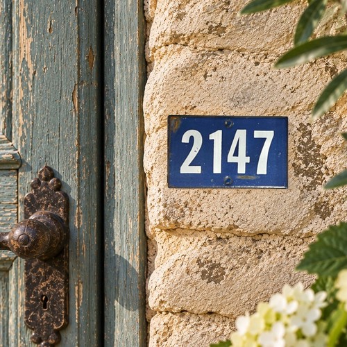 Vintage french enamel house - french,