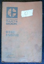 CATERPILLAR G398 DIESEL TRUCK ENGINE SPARE PARTS BOOK LIST 1972 #UEG0611S