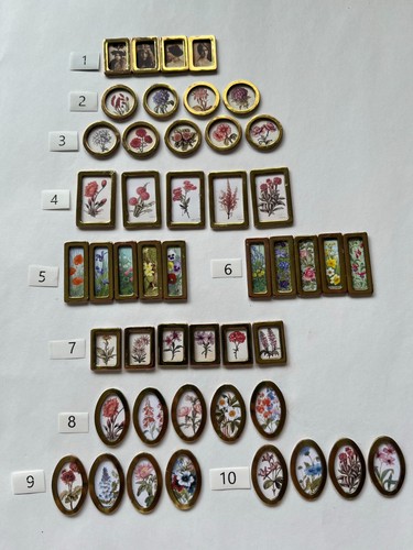 Dolls house brass framed - house,