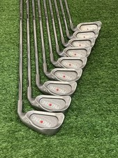Ping Zing Irons / 3-PW+SW / Red Dot / Stiff Flex KT-M Shafts / DylaGrips **WOW**