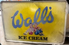 Large, original 1970s Wall's Ice Cream Metal Sign