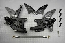 Black Adjustable AVDB Rearsets
