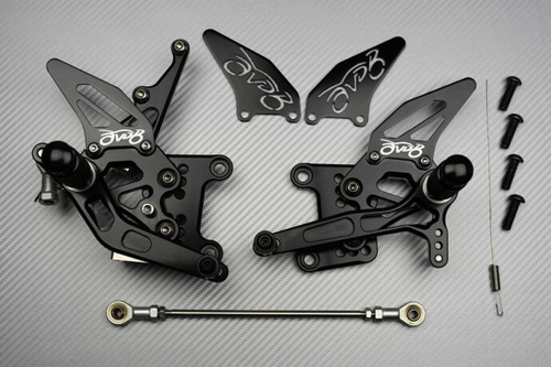Black adjustable avdb rearsets - adjustable,