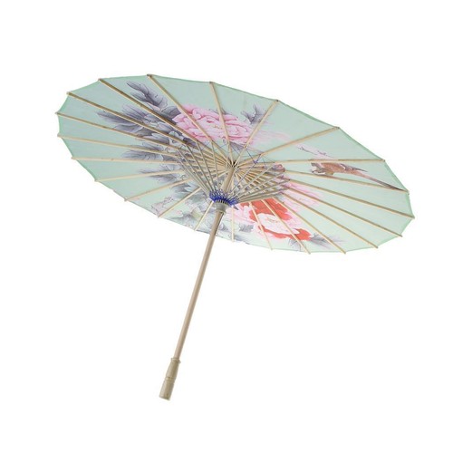 Vintage chinese umbrella silk - chinese,