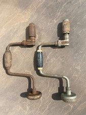 2 x Vintage Ratchet Hand Brace