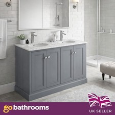1200mm Grey Double Vanity Unit