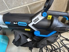 Mac Allister MBVP3000M Leaf Blower & Vacuum Black Corded 220-240V Bagged Compact