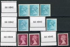 GB stamp, 1971-96 QE II, X841/909 Machin definitive collection, 139 stamps
