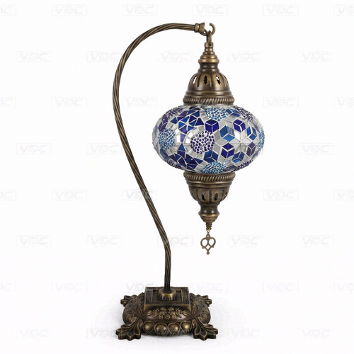 Blue turkish mosaic - mosaic, lamp
