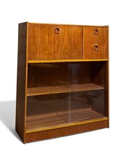 TURNIDGE TEAK BOOKCASE DESK