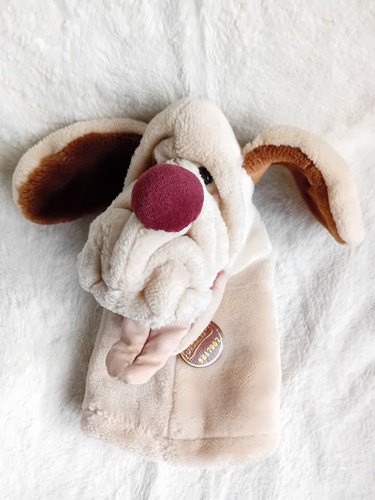 Wrinkles dog hand puppet - wrinkles,