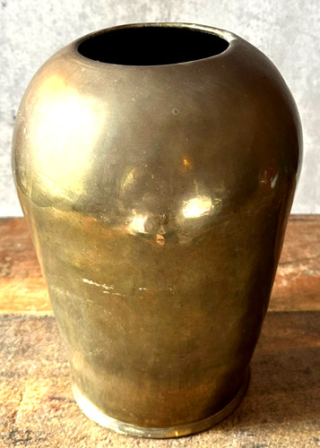 Vintage brass vase - brass, mid